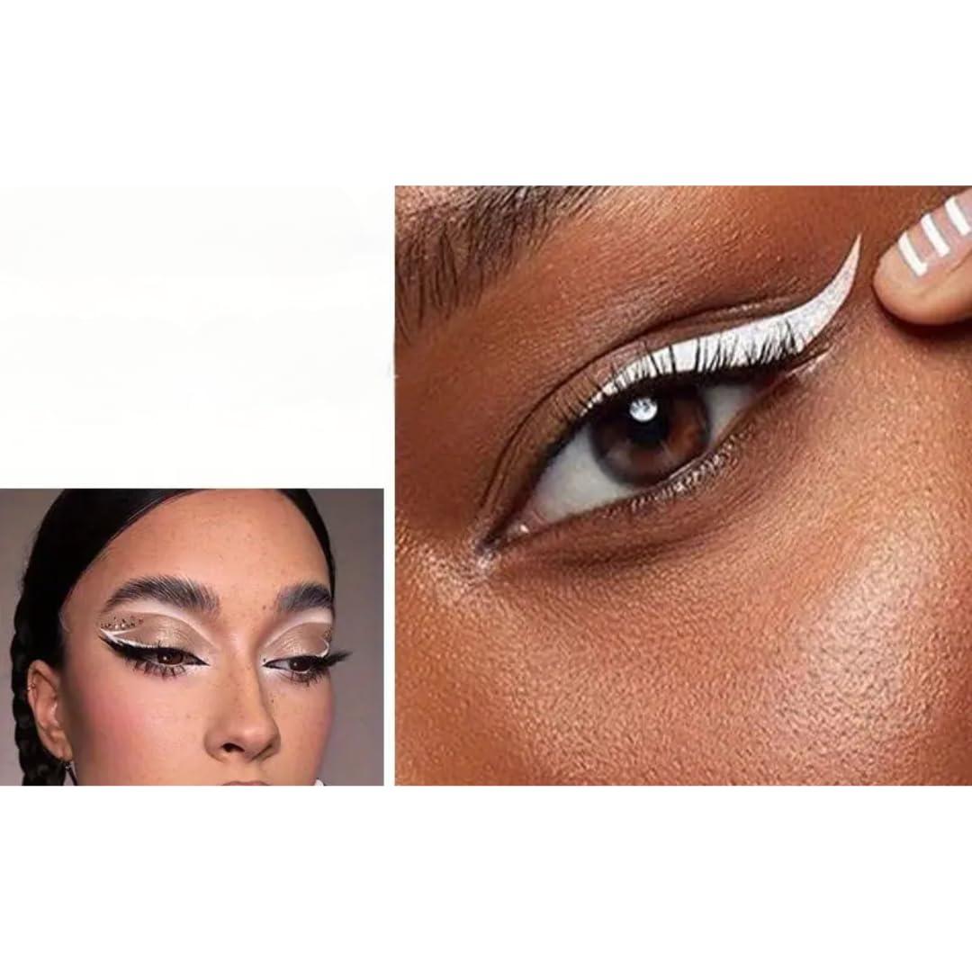 The Arcilas Novacain The Arcilas Novacain Waterproof White Eyeliner Pencil  Pack of 12, Smudge-Proof, Long-Lasting Matte Eye Liner for Waterline & Tightlining  Highly Pigmented, Hypoallergenic Makeup for Sensitive Eyes