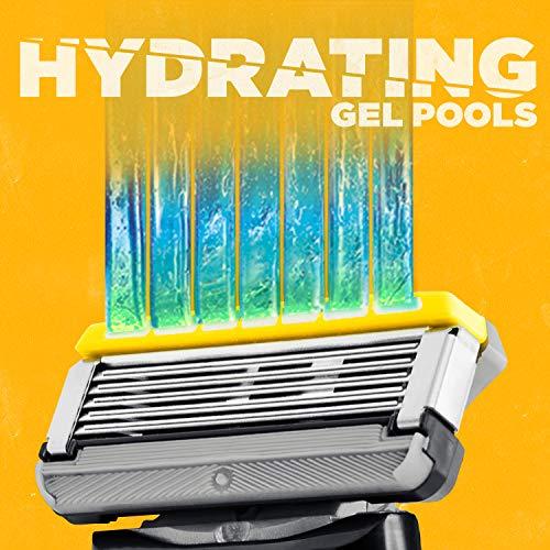 Schick Schick Hydro 5 Sense Energize Razor with Shock Absorb Technology for Men, 1 Handle with 2 Refills