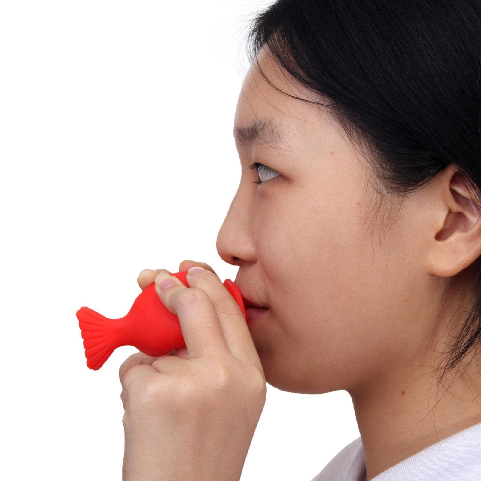 Kumprohu Kumprohu Lip Plumper Device | Soft Silicone Fish Shape Lips Enhancer,Fuller Thicker Mouth Fastly Lip Pumps Bigger Device for Women Female