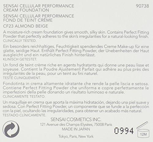 Sensai Sensai Cellular Performance Cream Foundation Number CF23, Almond Beige 30 ml