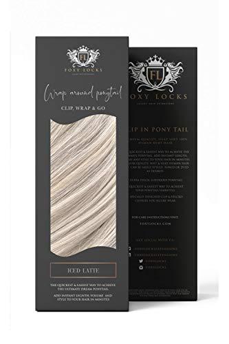 Foxy Locks Foxy Locks Iced Latte - Wrap Ponytail Clip In Hair Extensions 12/16 / 22/26 INCH 26" | 180g