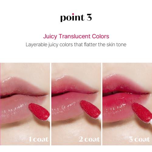 ETUDE ETUDE Glow Fixing Tint #7 Cold Fuchia | Non-Sticky Glossy Shine Lip Stain | Fills up with Comfortable Moisture | Tints for Dry Lips