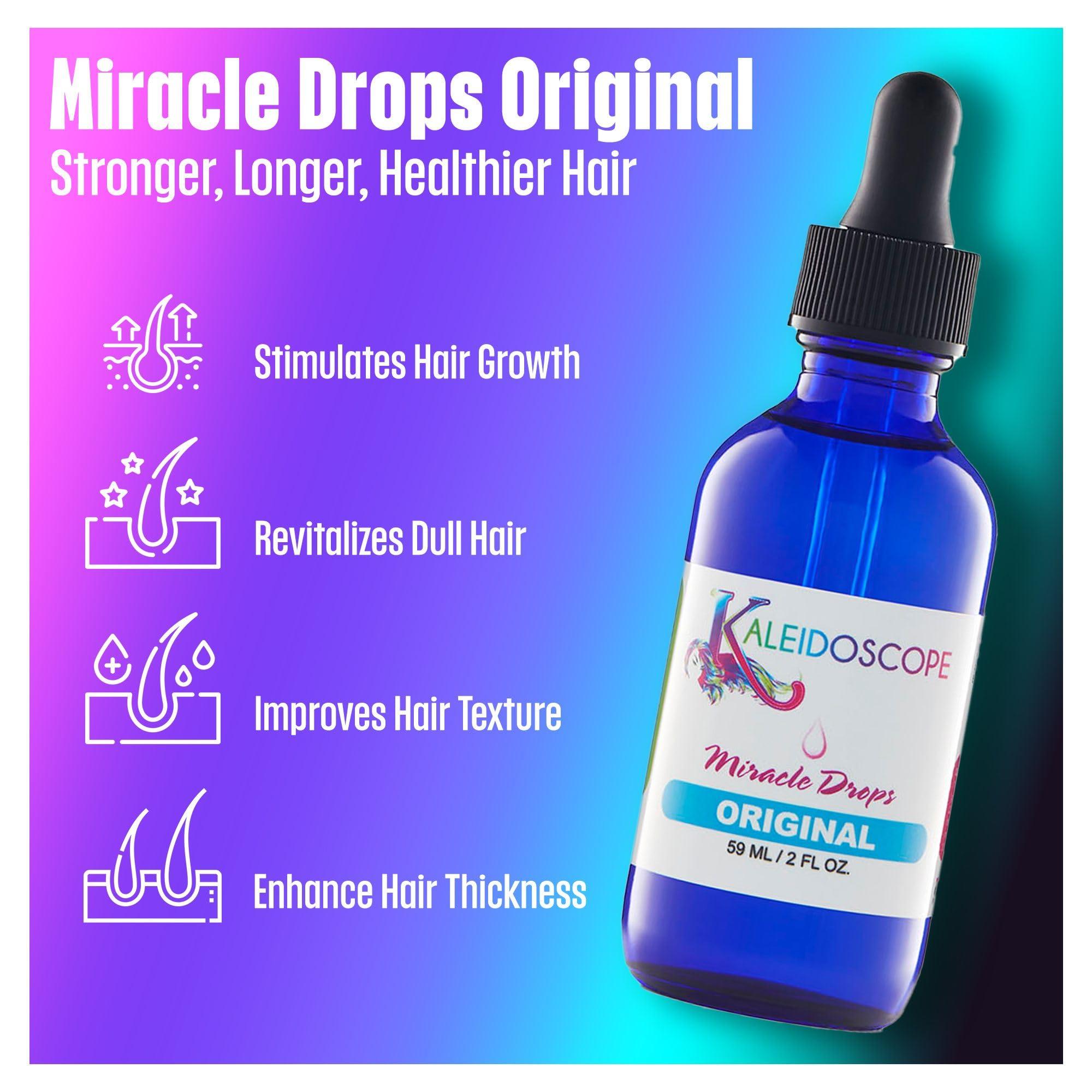 KALEIDOSCOPE MIRACLE DROPS Kaleidoscope Miracle Drops - Quick Absorbing - Fights Dry Scalp - Boosts Hair Growth - 2oz