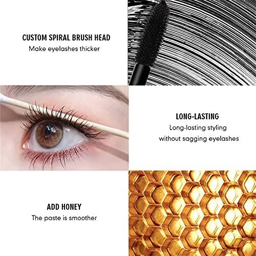 Daveitl Large Brush Mascara, Waterproof Long Lasting Mascara Eyelash Extension Styling Thicker, Voluminous Eyelashes Smudge-Proof, Lengthening Non Clumping & Easy to Remove, Mascara Cream Makeup