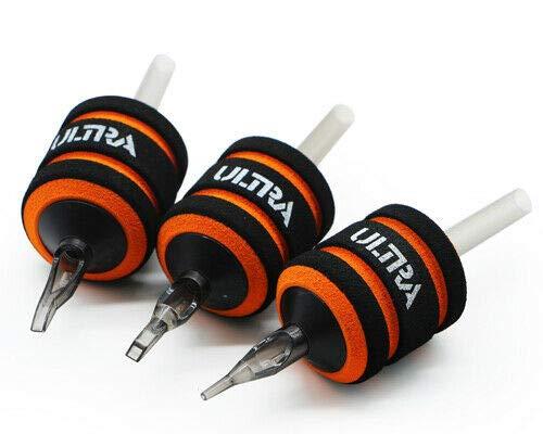 WorldWide Tattoo Supply Ultra Tubes® Foam Disposable 1.25" Grip Tube 25pcs Tattoo Needle Handle (Round Tip) (7 Round)