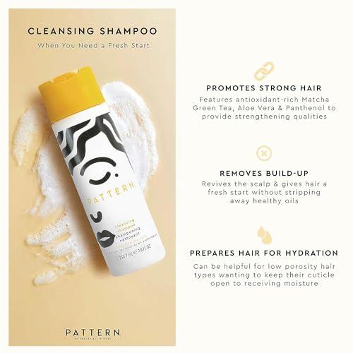 PATTERN PATTERN Beauty by Tracee Ellis Ross Texture Travel Kit for Curly & Coily Hair, 3a-4c, Includes 3 oz Leave-In Conditioner, 3 oz Intensive Conditioner, 3 oz Cleansing Shampoo