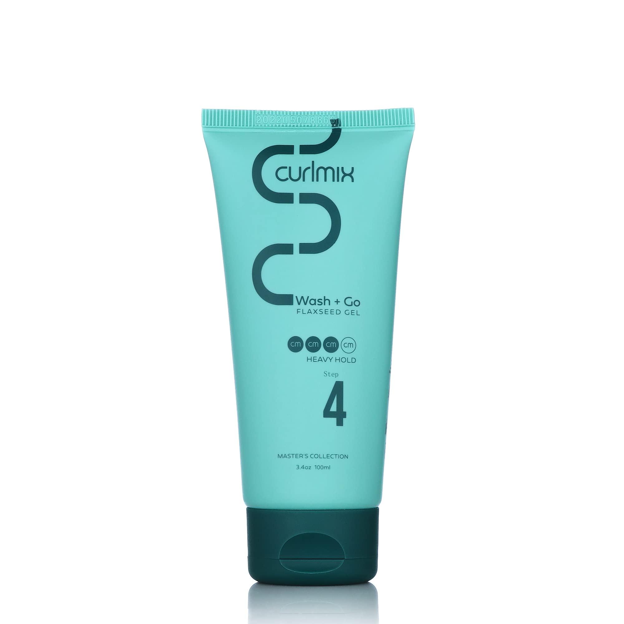 CurlMix CurlMix Heavy Hold Flaxseed Gel for Curly Hair - Travel Size Sample 3.4 oz - Defines & Elongates Curls without Dryness or Flaking