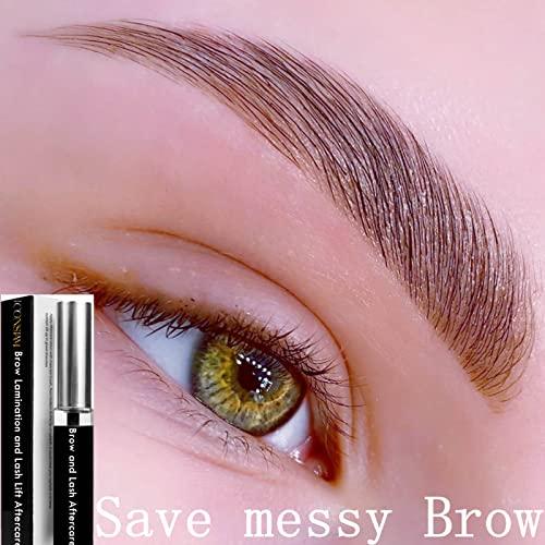 Libeauty Brow Lamination and Lash Lift Nutrition Clear Eyelash Perm Aftercare Save Burning Eyelash & Eyebrow, Keratin Boost Care Fix Messy Brows/Lashes into Neat Look for 8 Weeks