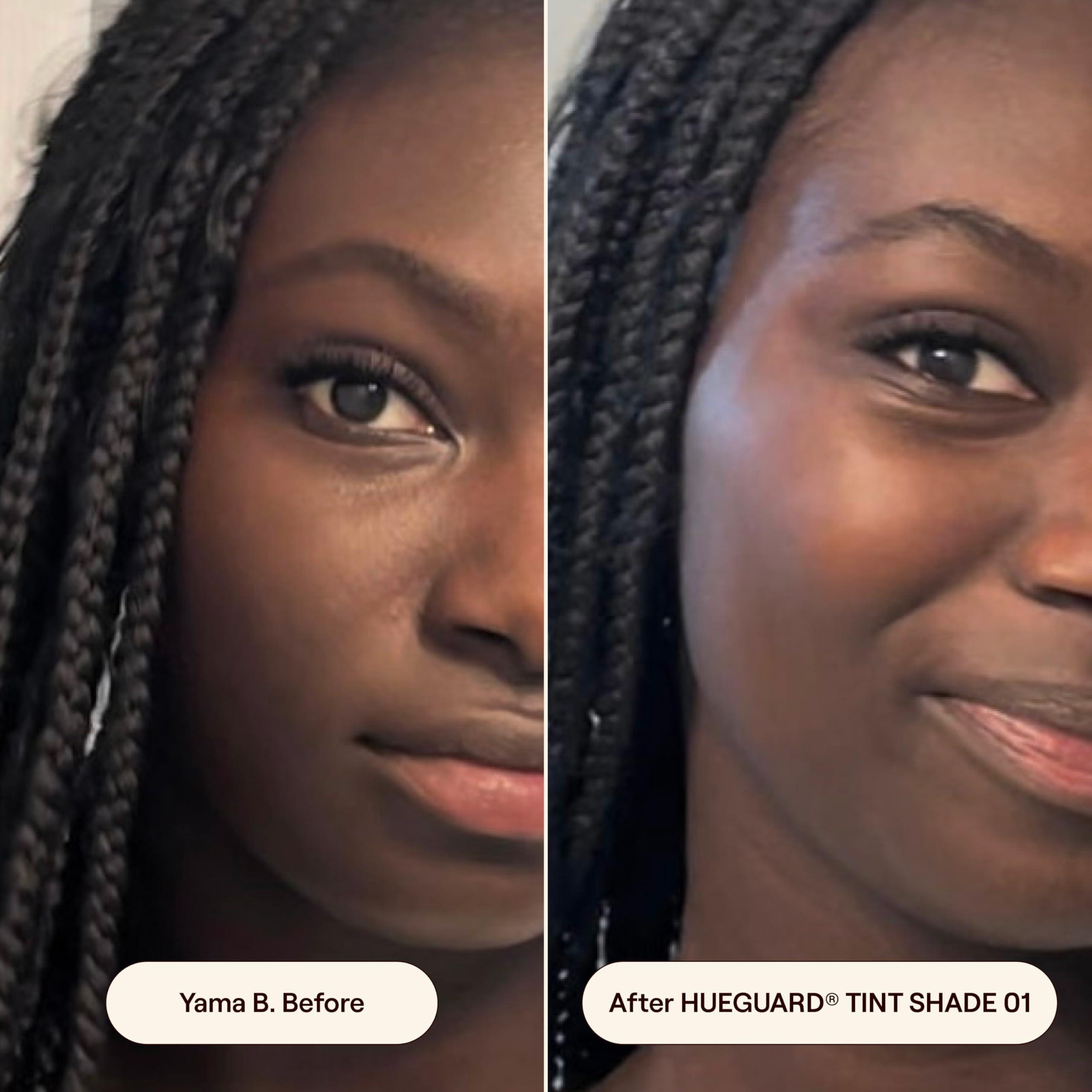 Live Tinted Live Tinted Hueguard Skin Tint SPF 50 - Tinted Mineral Sunscreen with Light-Medium Buildable Coverage With a Hydrating and Radiant Finish - Water and Sweat Resistant, 1.35 fl oz - Shade 01