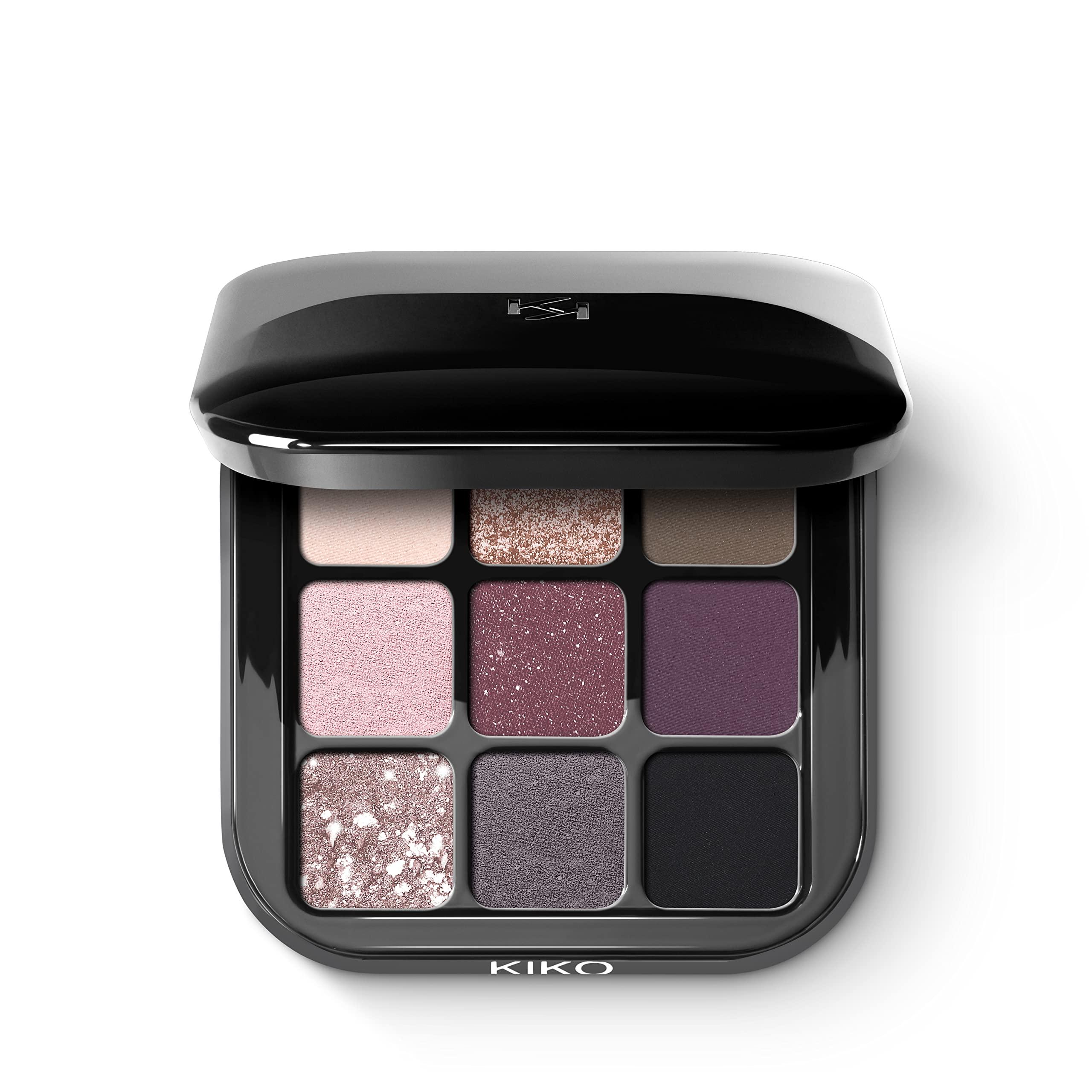 Kiko Kiko MILANO - New Glamour Multi Finish Eyeshadow Palette 04 Palette with 9 eyeshadows in different finishes