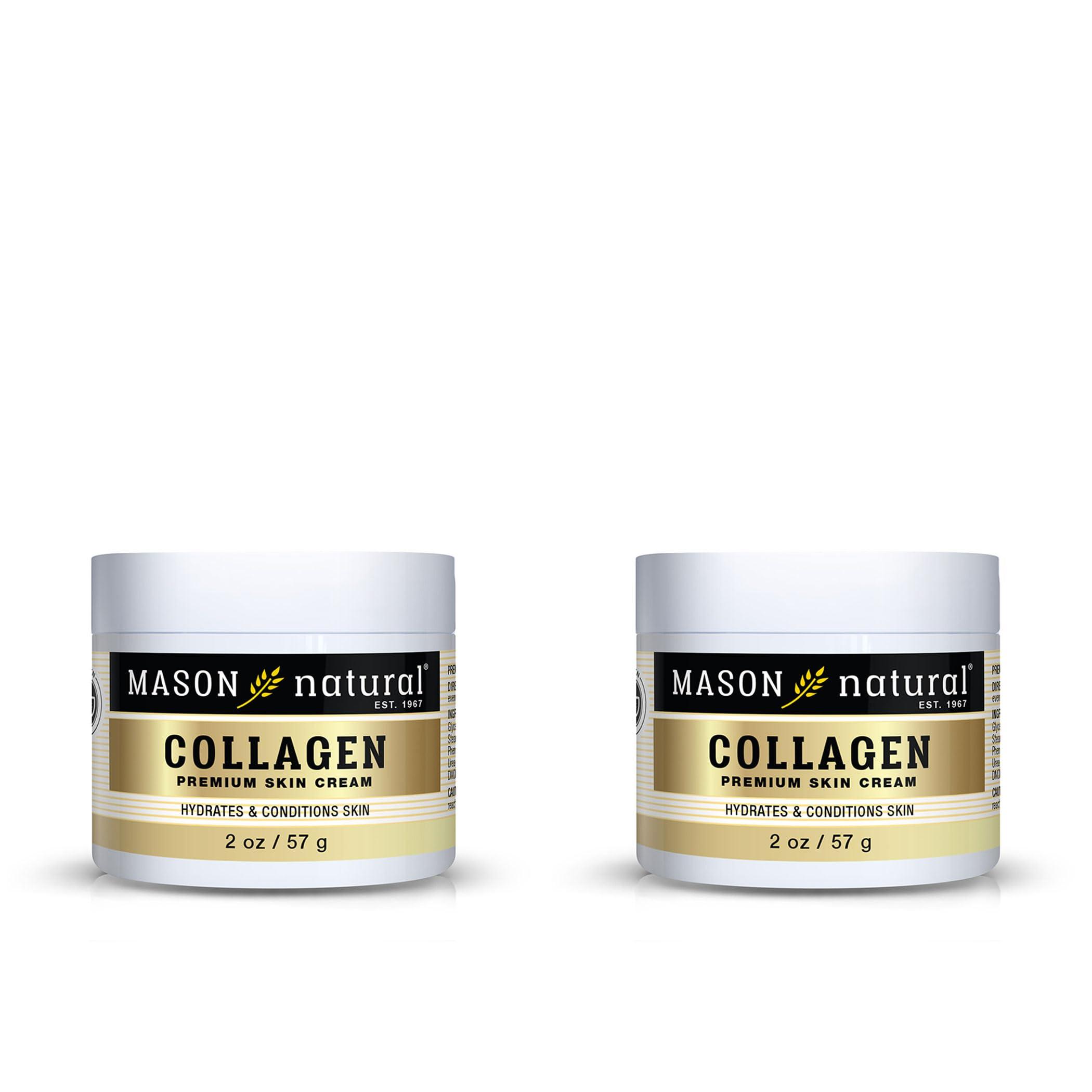 MASON NATURAL MASON NATURAL Collagen Premium Skin Cream - Anti Aging Face and Body Moisturizer, Intense Skin Hydration and Firmness, Pear Scent, Paraben Free, 2 OZ