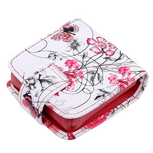 kilofly kilofly Genuine Leather Double Lipstick Case Cosmetic Makeup Holder + Gift Box