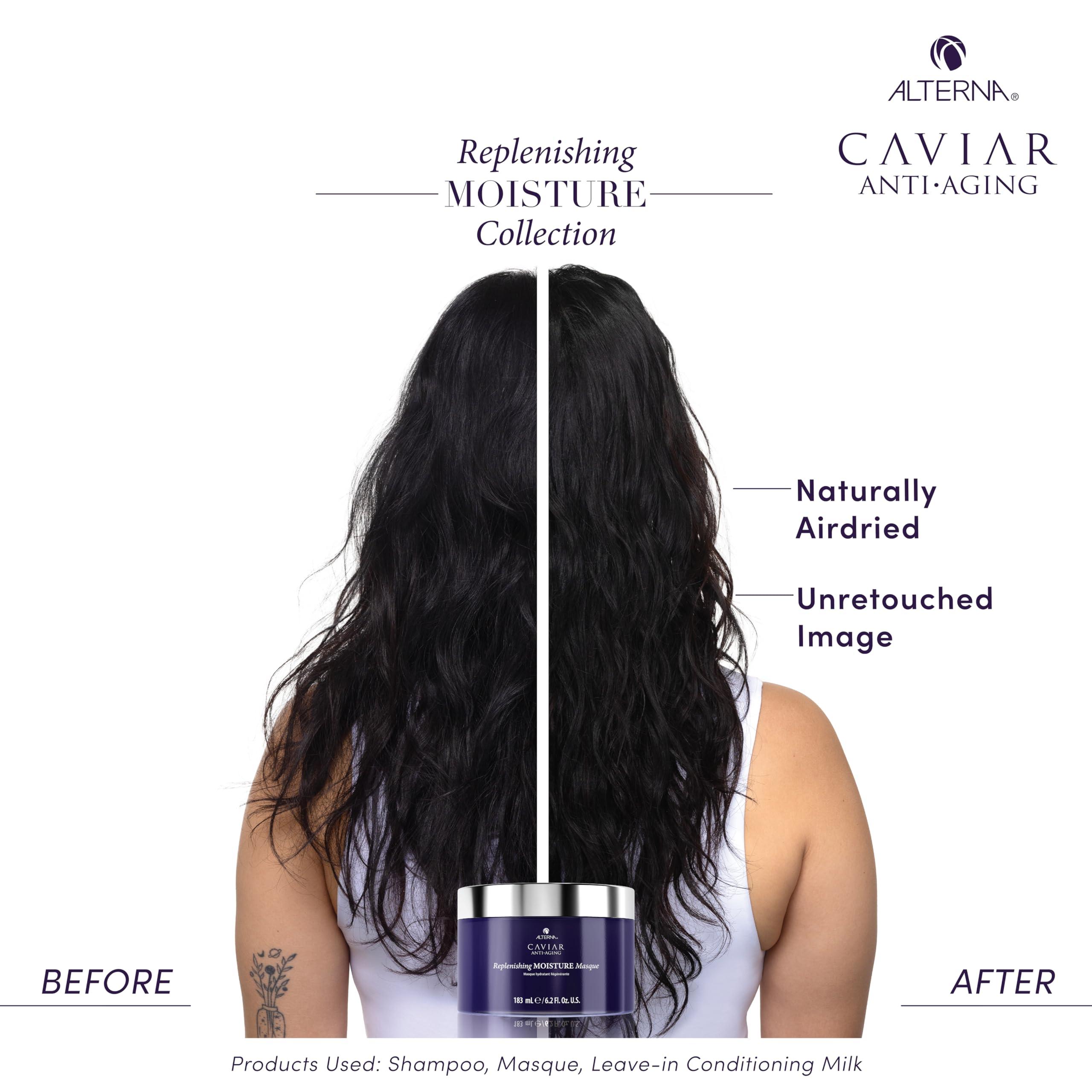 Alterna Alterna Haircare CAVIAR Anti-Aging Replenishing Moisture Hair Masque 6.2 oz | Replenishes Dry, Coarse, Damaged Hair | Controls Frizz and Smoothes Hair | Sulfate Free