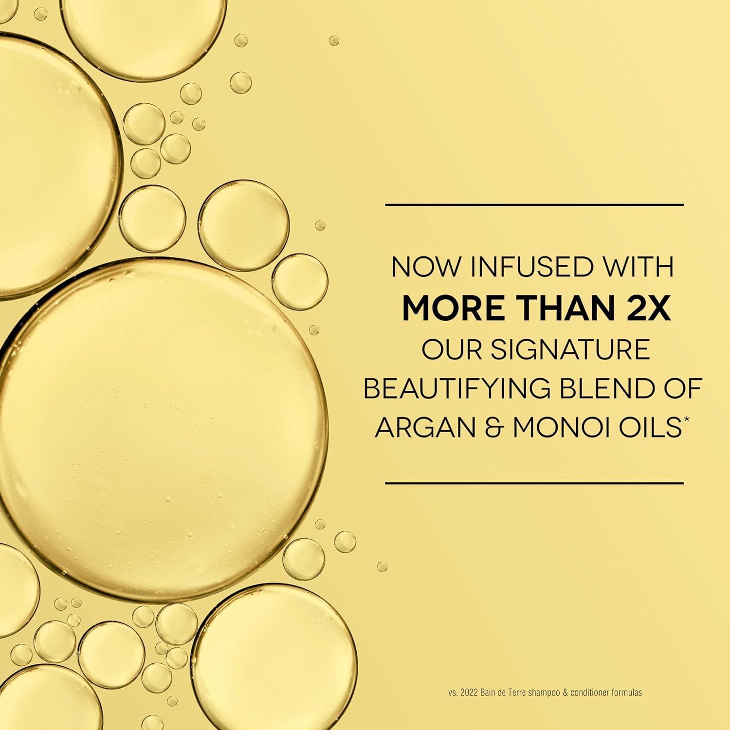 Bain de Terre Bain de Terre Long & Healthy Shampoo and Conditioner Set | Sweet Almond Oil | Fortifies & Strengthens Long, Growing Hair | Paraben Free | Color-Safe | 13.5 Fl Oz