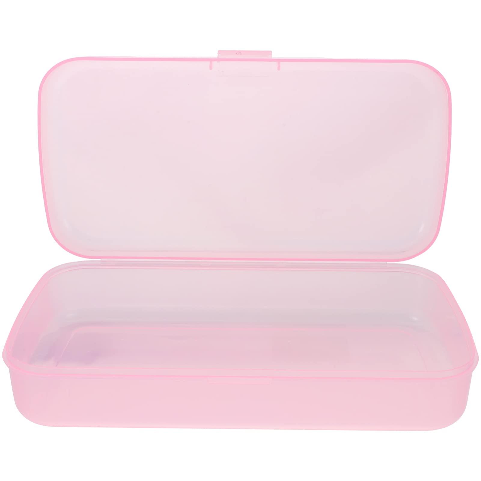 FOMIYES FOMIYES Plastic Containers Clean Box Professional Nail Art Tool Plastic Tray Box for Nail Tweezers Hair Salon Manicure Equipment Eyelash Extensions Lash Tweezers