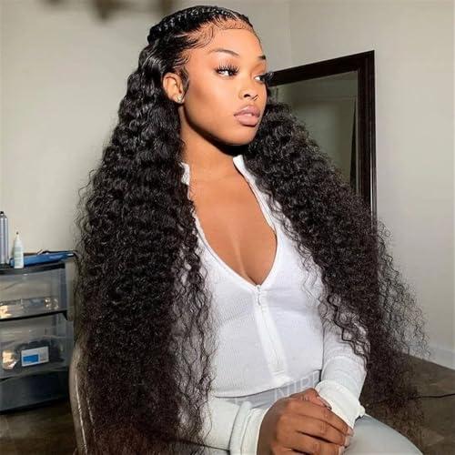 JHXIN JHXIN 11A 13x4 Lace Front Wig 180% Jerry Curly 100% Human Hair(30 inch)