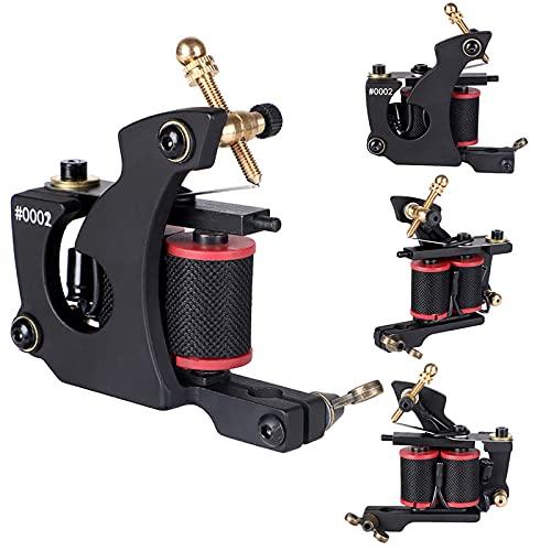 SMax Coil Tattoo Machine Guns for Lining Shading 10 Warps Iron Handmade Tattoo Machine,B