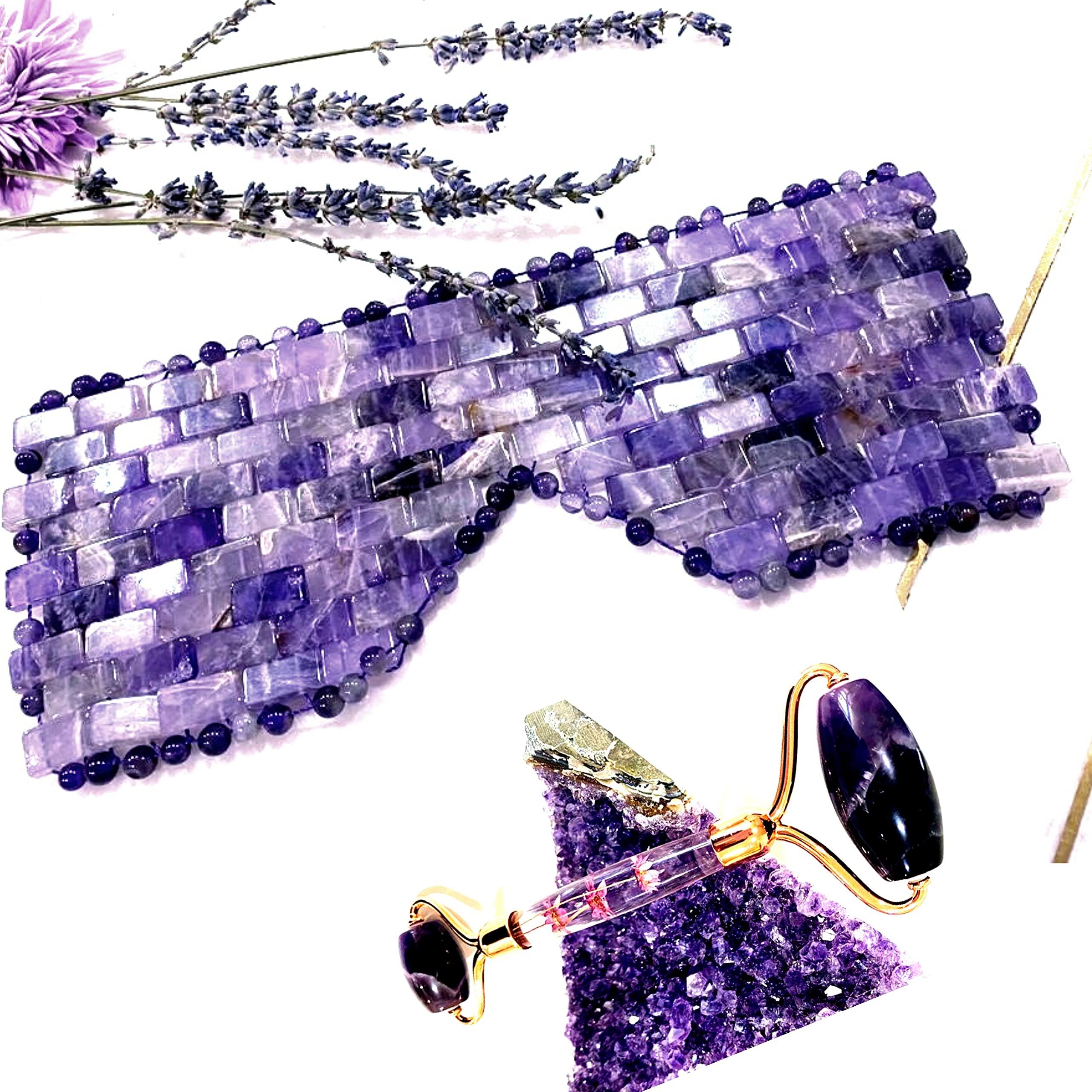 LAVNN LAVNN AMETHYST Mask & Roller Gift for wife (Small Eye Mask)