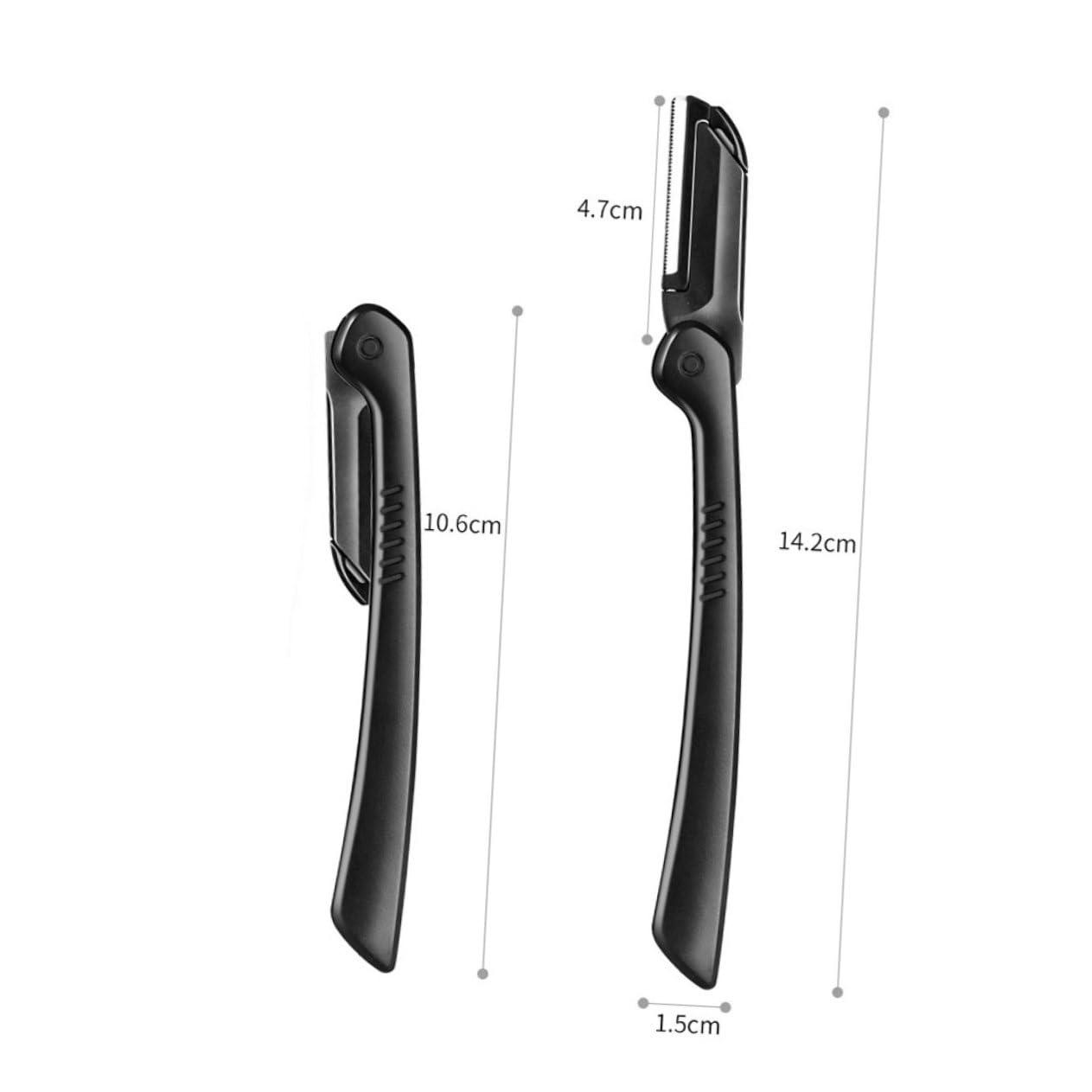 NOLITOY NOLITOY 2sets Compact Eyebrow Shaper Razor Trimmer for Home Non-Slip Grip and Easy Cleaning 10pcs*2