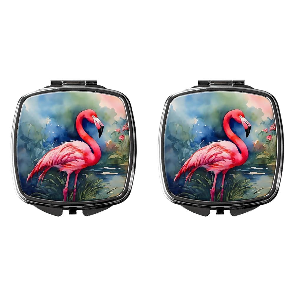Caroline's Treasures Caroline's Treasures Flamingo Compact Mirror (Pack of 2)