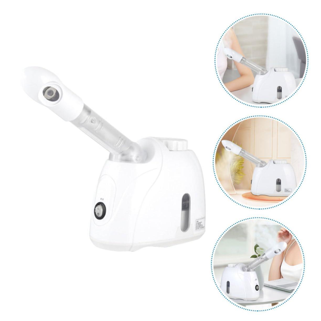 ASAKKURA ASAKKURA 1 Set Facial Steamer Face Steamer Machine Steamer for Face Spa Steamer Face Towel Steamer for Facials Face Steamer for Deep Cleaning Nasal Steamer Hair Steamer Handheld White PC