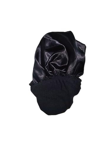 Revealed Pearl Satin lined wig cap, wig cap, wig cap for lace wig 4 pack (2 Black and 2 brown)