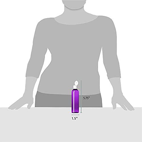 MoYo Natural Labs MoYo Natural Labs 4 oz Travel Bottles, Empty Travel Containers with Flip Caps, BPA Free PET Plastic Squeezable Toiletry/Cosmetic Bottles (Neck 20-410) (Pack of 6, Psychedelic)