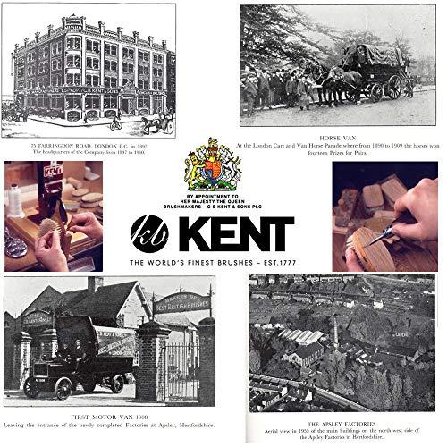 KENT Kent A FOT Handmade All Fine Tooth Pocket Comb for Men, Hair Comb Straightener for Everyday Grooming Styling Hair, Mustache and Beard, Use Dry or with Balms, Saw Cut and Hand Polished, Made in England