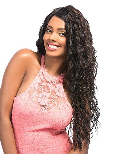 HAIR TOPIC HAIR TOPIC MEGA LACE 112 (1 Jet Black) L-Part Lace Front Wig