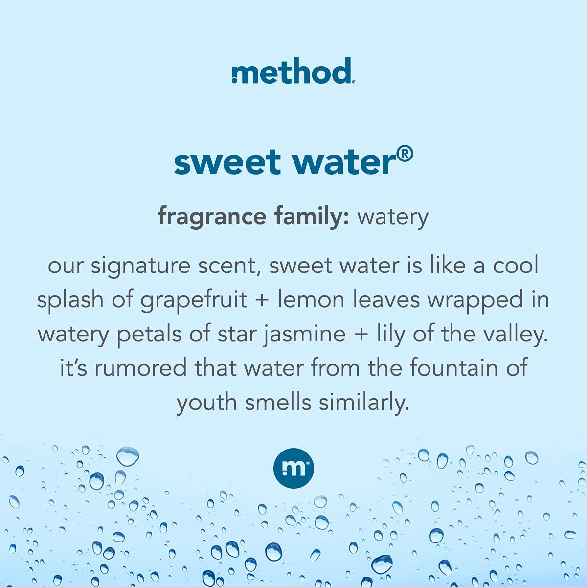 Method Method Foaming Hand Wash Concentrates Refills, Sweet Water, 4 Recyclable 1 fl oz Refills