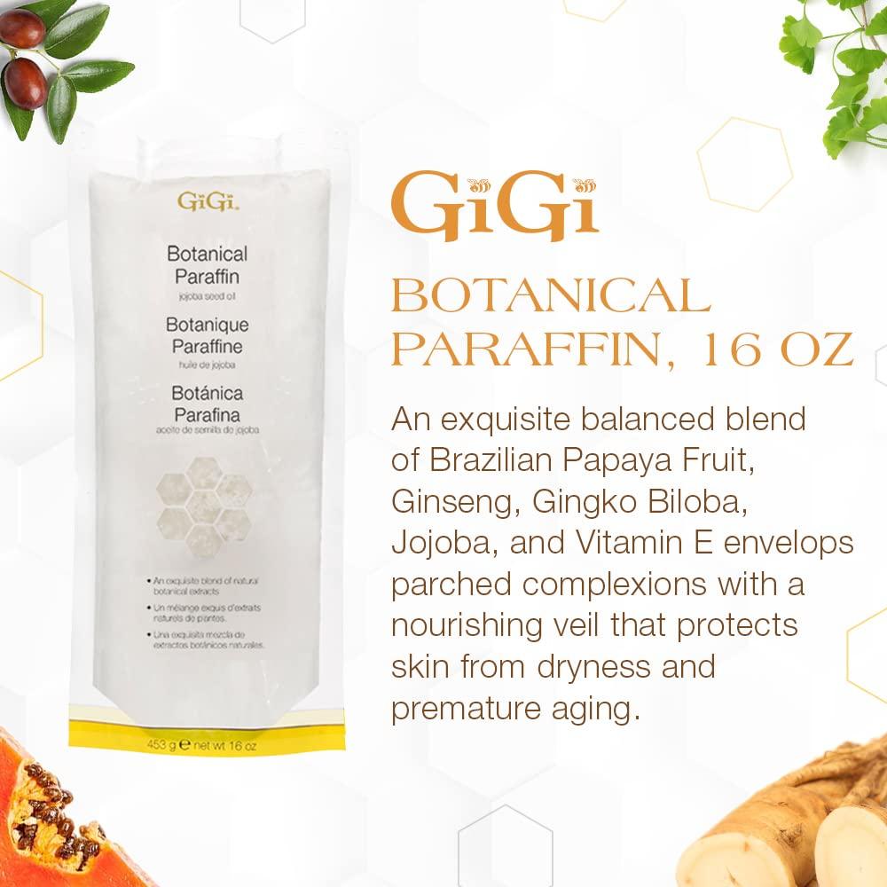 GiGi GiGi Botanical Paraffin Wax Refill with Jojoba Oil Block for Hands & Feet, Moisturizing Spa-Grade for Paraffin Bath & Therapy Machine, 16 oz