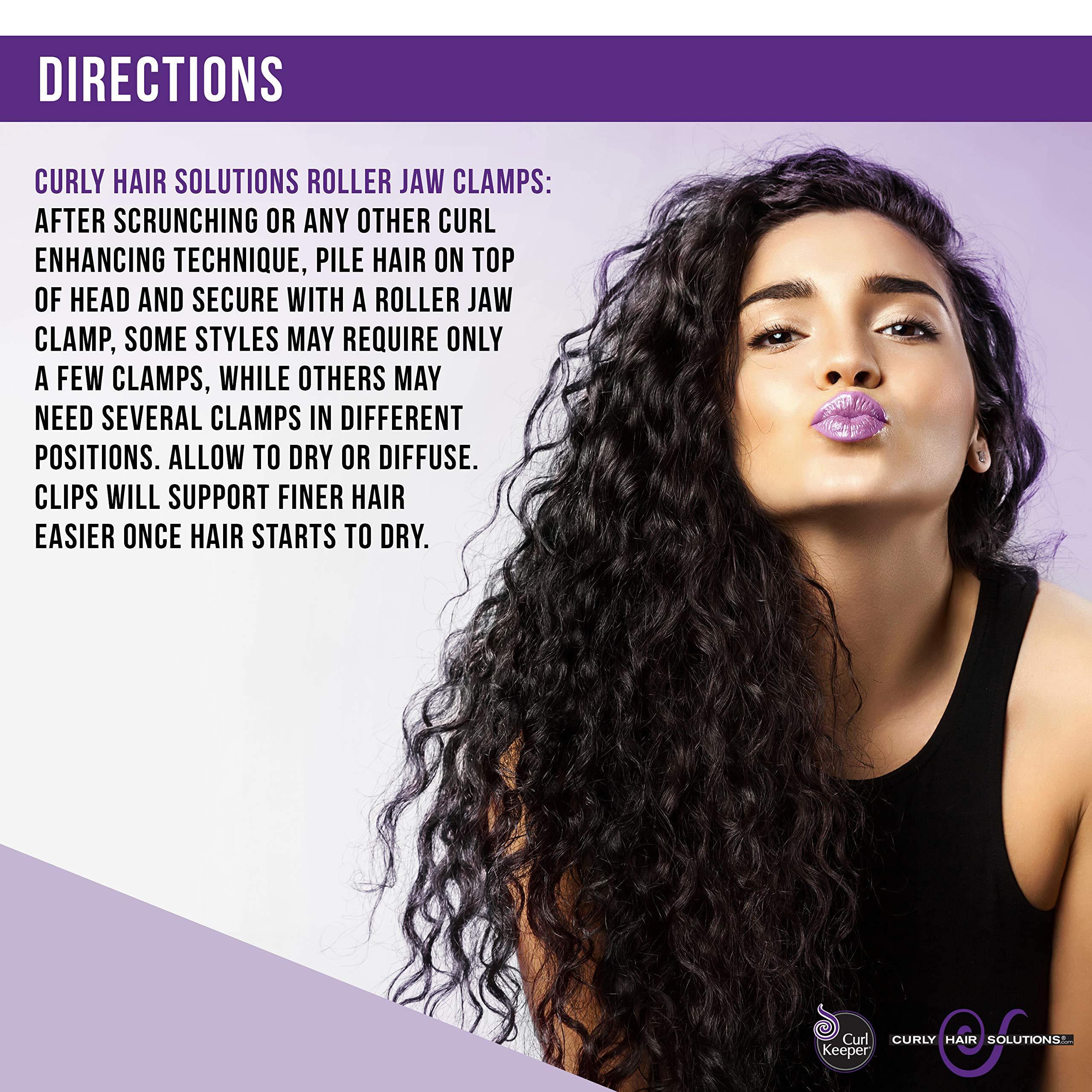 Curl Keeper Curl Keeper Claw Clips for Thick & Thin Hair, Roller Jaw Clamps (12-Pack) - Wide Teeth Medium Hair Clips for Women Supports & Creates Volume - Hair Styling Accessories are Lightweight & Easy to Clean