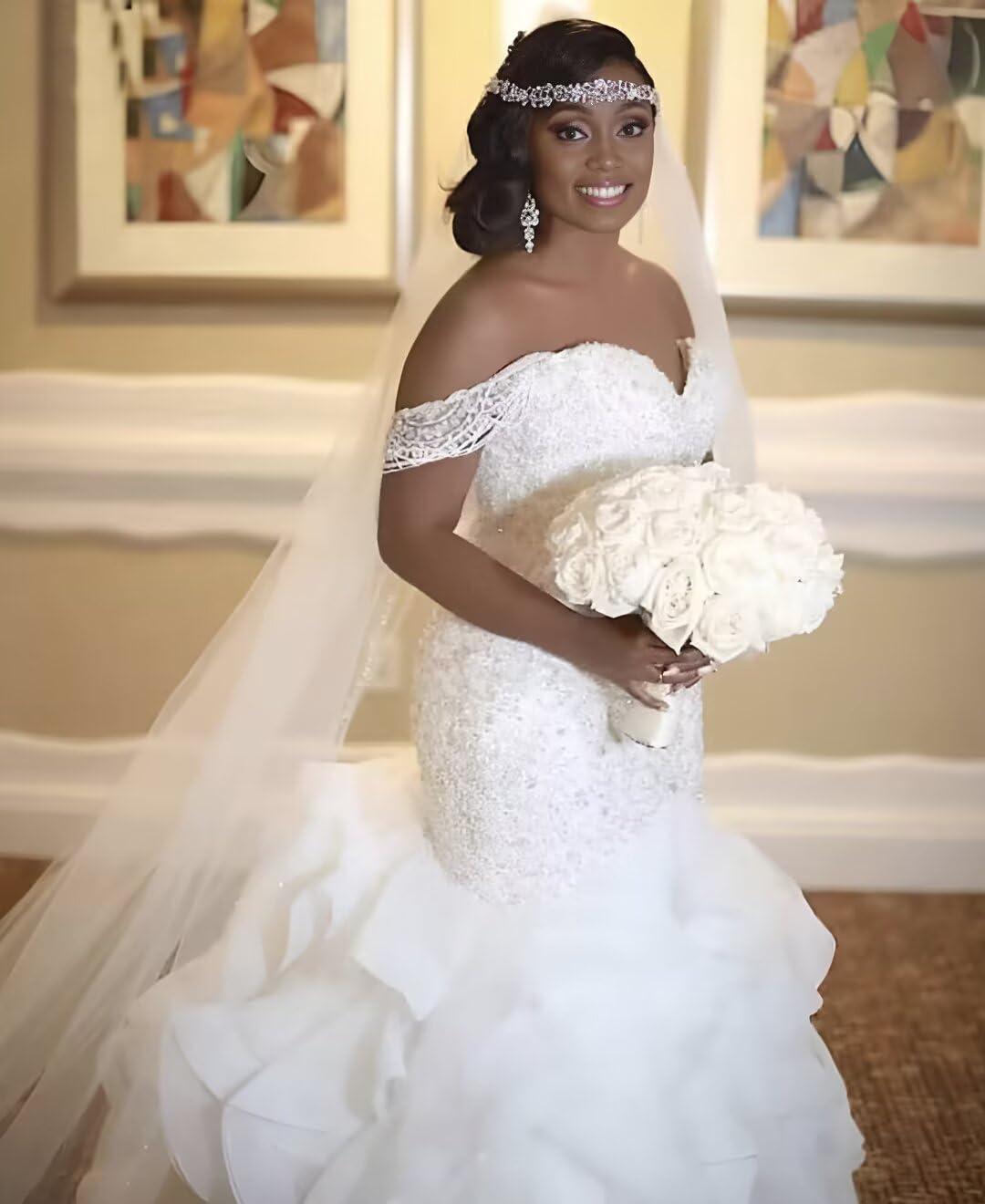Chady Chady Strapless Bridal Gowns Long for Women 2023 Plus Size Lace Applique Long Train Luxury Sweetheart Wedding Dresses for Bride White 20w