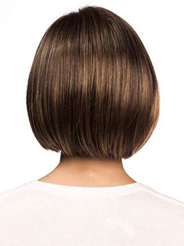 Rene of Paris & Maxwigs Scorpio Partial Monofilament Wig Color Illumina-R - Noriko Wigs 6.25" Chin Length Bob Straight Wispy Bangs Lace Front Synthetic Hair Avg Cap Orchid Sexy Short Fringe Bundle MaxWigs Hairloss Booklet