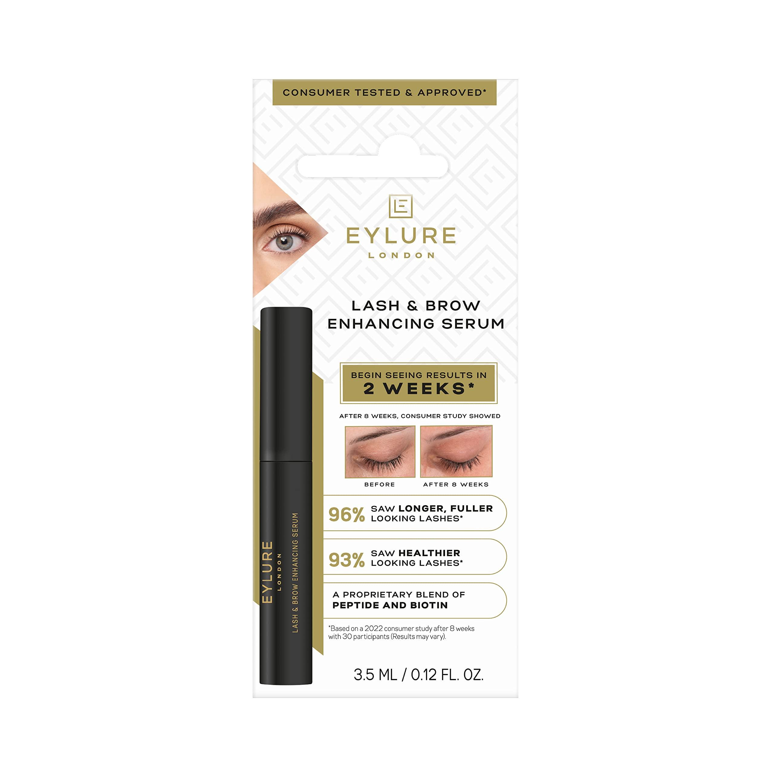 Eylure Eylure 2in1 Lash & Brow Enhancing Serum, 3.5 ml | See Results in 2 Weeks Clear