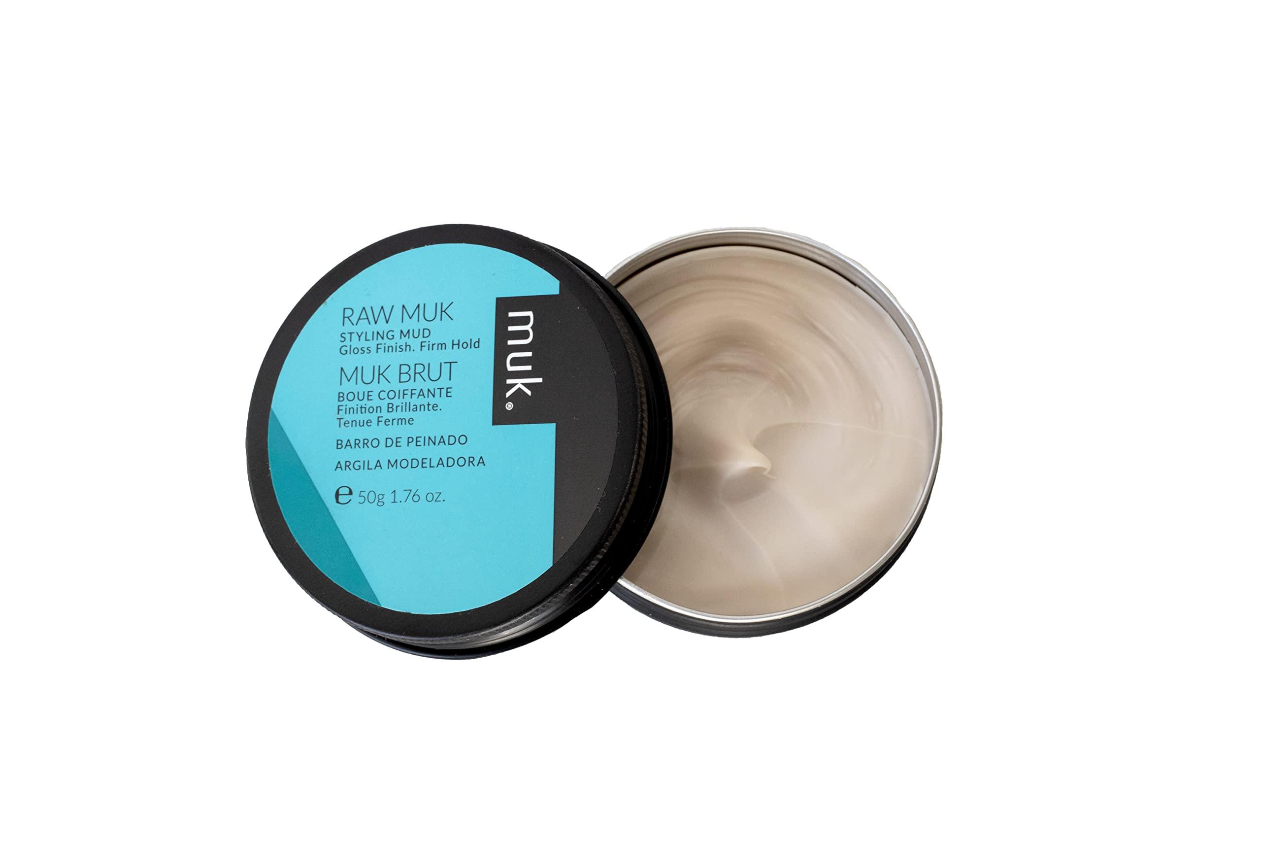 MUK. MUK. Haircare Raw Firm Hold Styling Mud, High Gloss Mud - 1.7oz