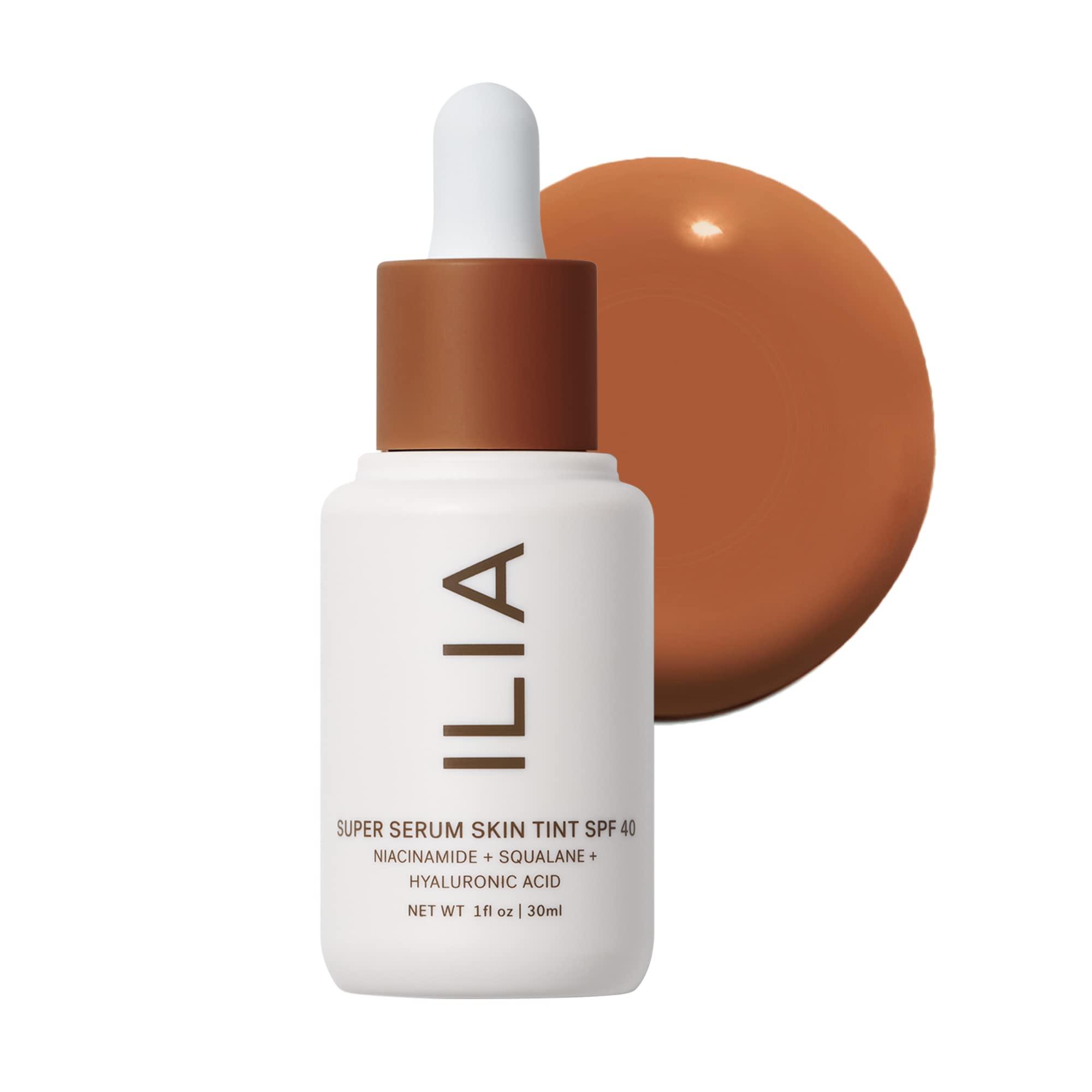 ILIA ILIA - Super Serum Skin Tint SPF 40 | Non-Comedogenic, Vegan, LIghtweight to Help Against Blue Light, + Pollution while Hydrating, Smoothing, + Refining (Pavones ST16, 1 fl oz | 30 ml)