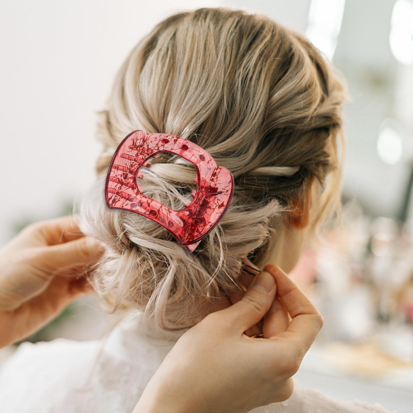 LIFKOME LIFKOME 6Pcs Flat Hair Clips Acrylic flat claw clips Strong Hold Lay Flat Hair Clip Hair Clamps Jaw Clips Hair Accessories for Women Girls