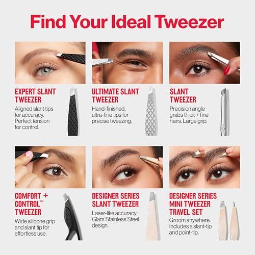 REVLON Revlon Expert Slant Tweezer, High Precision For Easy Hair Removal, Made With Stainless Steel, 1 Count