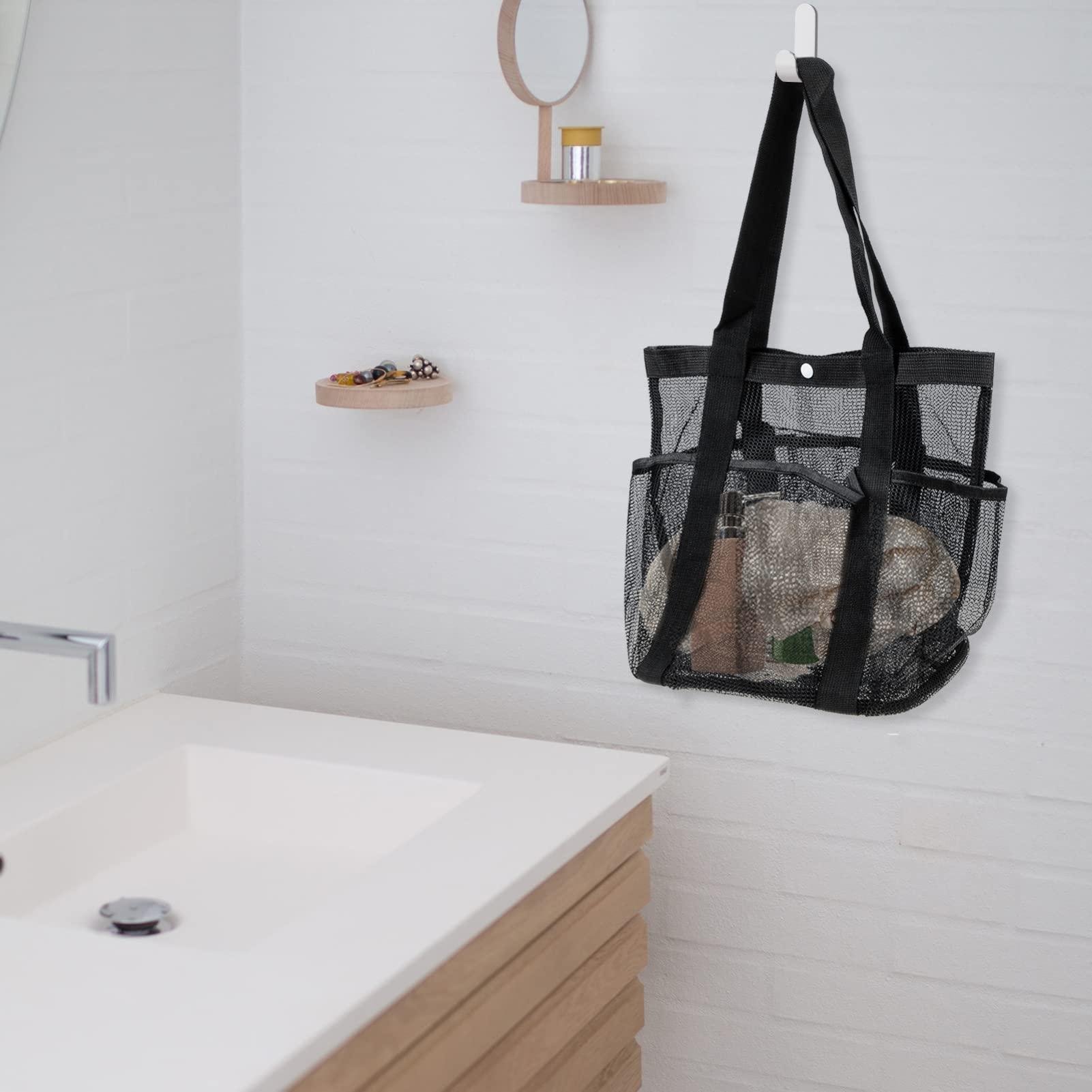 Zerodeko Zerodeko Beach Toiletry Bag Large Capacity Toiletry Bag Beach Bag Large Kids Toy Mesh Beach Toy Bag Portable Beach Pouch Large Beach Bag Childrens Toys Tote Bag Net Travel Make up