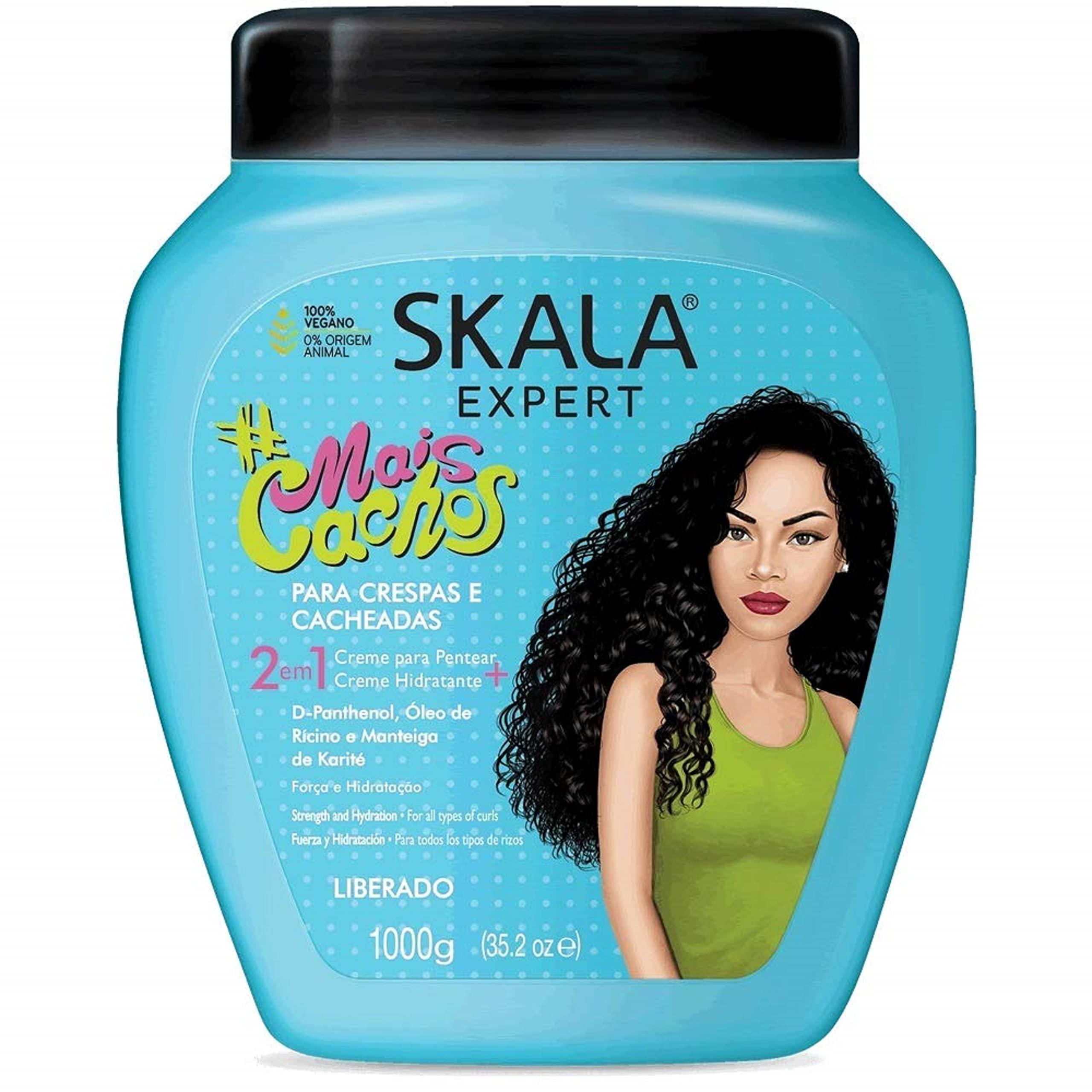 SKALA 2 Pack SKALA Mais Cachos Hydrates Curls, Eliminates Frizz, For Curly Hair - 2 IN 1 Conditioning Treatment Cream and Cream To Comb 35.2oz New
