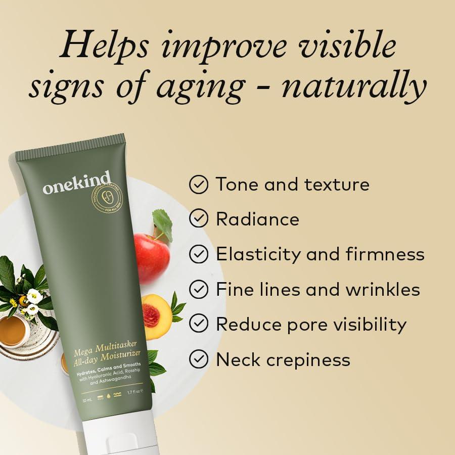 Onekind Onekind 24/7 Perfect Pair - Dream Cream Nighttime & Mega Multitasker Daytime Moisturizer for anti aging