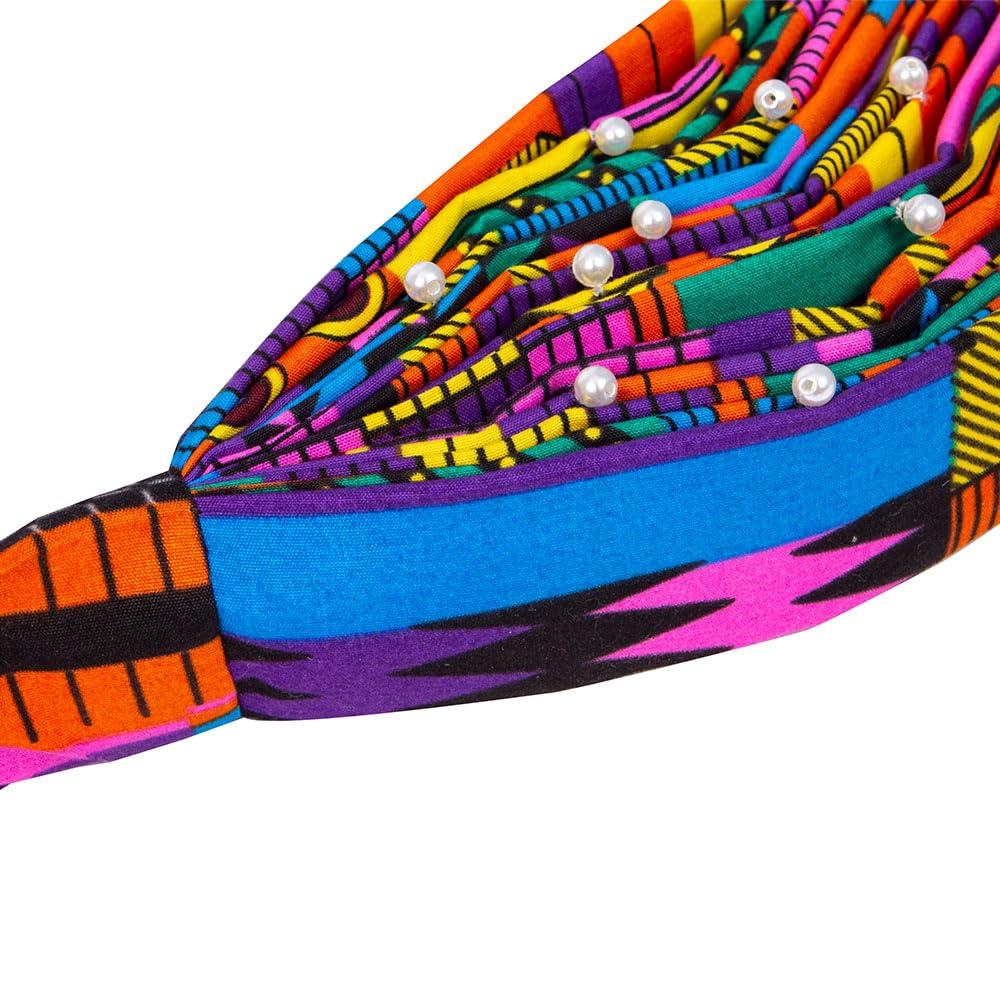 VeritableWax VeritableWax African Turban Pre-Tied Head Wrap for Black Women Cap Head Wraps Beaded Headscarf