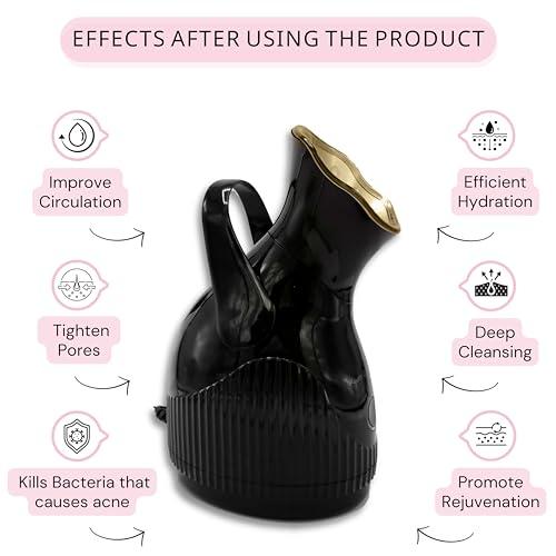 RudeGalBeauty Rude Gal Beauty Hot Mist Steamer for Facial Deep Cleaning & Humidifier - Beauty Tool for Skin Care Hair Care - Ionic Steamer for Face Spa Day Essential Face Care Product Suitable for Men and Women