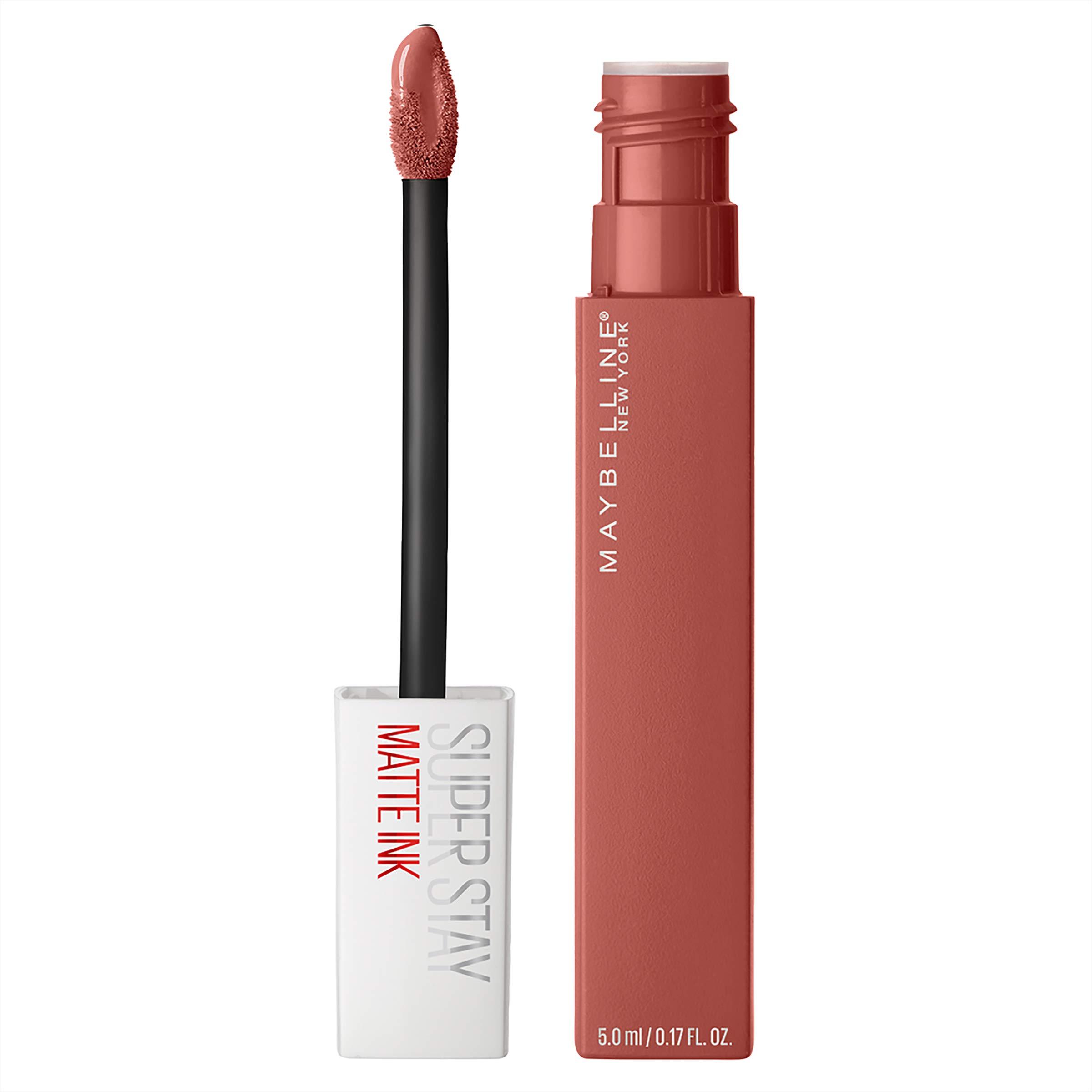 MAYBELLINE MAYBELLINE Super Stay Matte Ink Liquid Lipstick Makeup Long Lasting High Impact Color Up to 16H Wear Self-Starter Light Red and Ringleader Mauve Pink