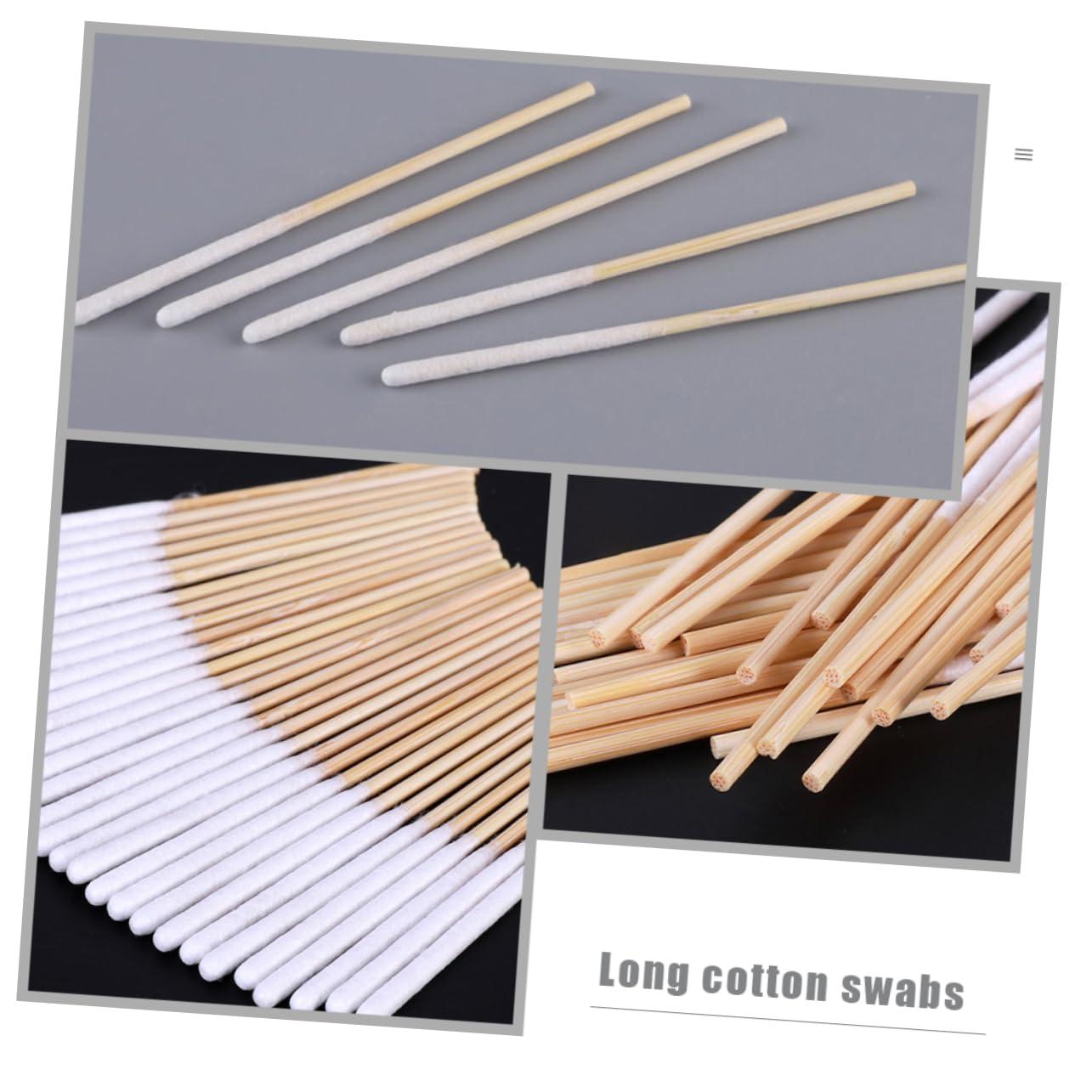 Didiseaon Didiseaon Long Cotton Swabs 60pcs cotton tipped applicator bamboo make up ear cotton swab repair fluid clean makeup accessories Accessories women makeup accessories disposable cotton sticks
