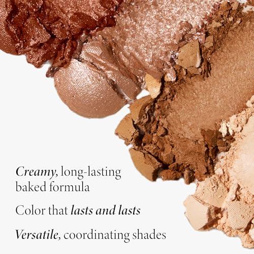 LAURA GELLER NEW YORK LAURA GELLER NEW YORK Baked Eyeshadow Quad, Tropic Hues | Crease & Smudge Proof | 4 Pigmented Eyeshadows Blendable Natural Look