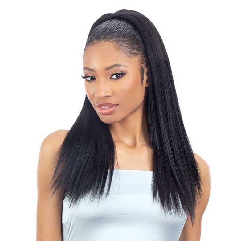 FREE TRESS FREE TRESS Shake N Go Drawstring Ponytail - Natural Straight (1 JET BLACK)