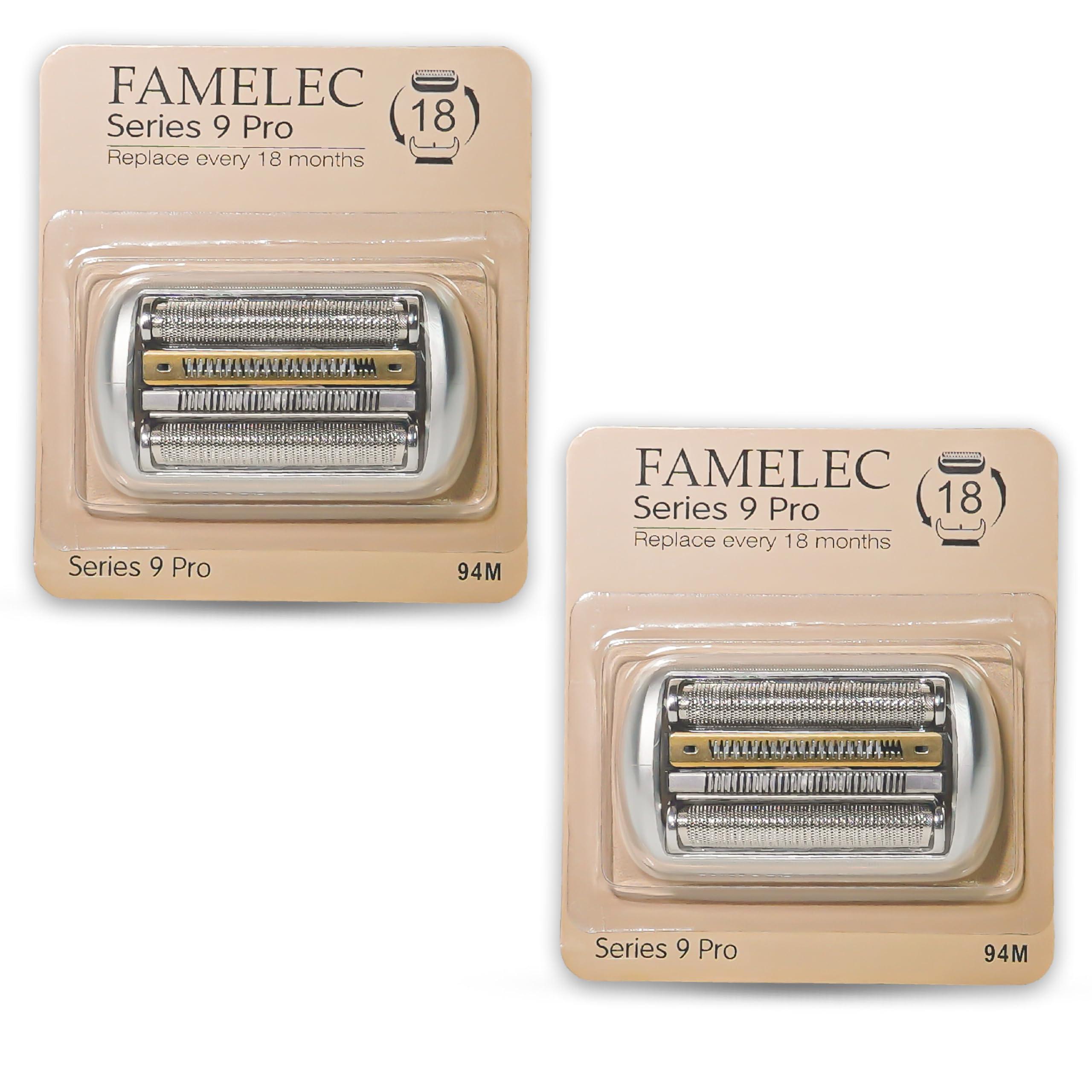 FAMELEC FAMELEC 94M Electric Razor Head for Braun Series 9 Pro, Compatible with Braun Series 9 Replacement Heads, Fit for Braun S9 Sport Replacement Head 9599cc, 9330s Wet&Dry, 9487cc, 9597cc, 9577cc, 9567cc