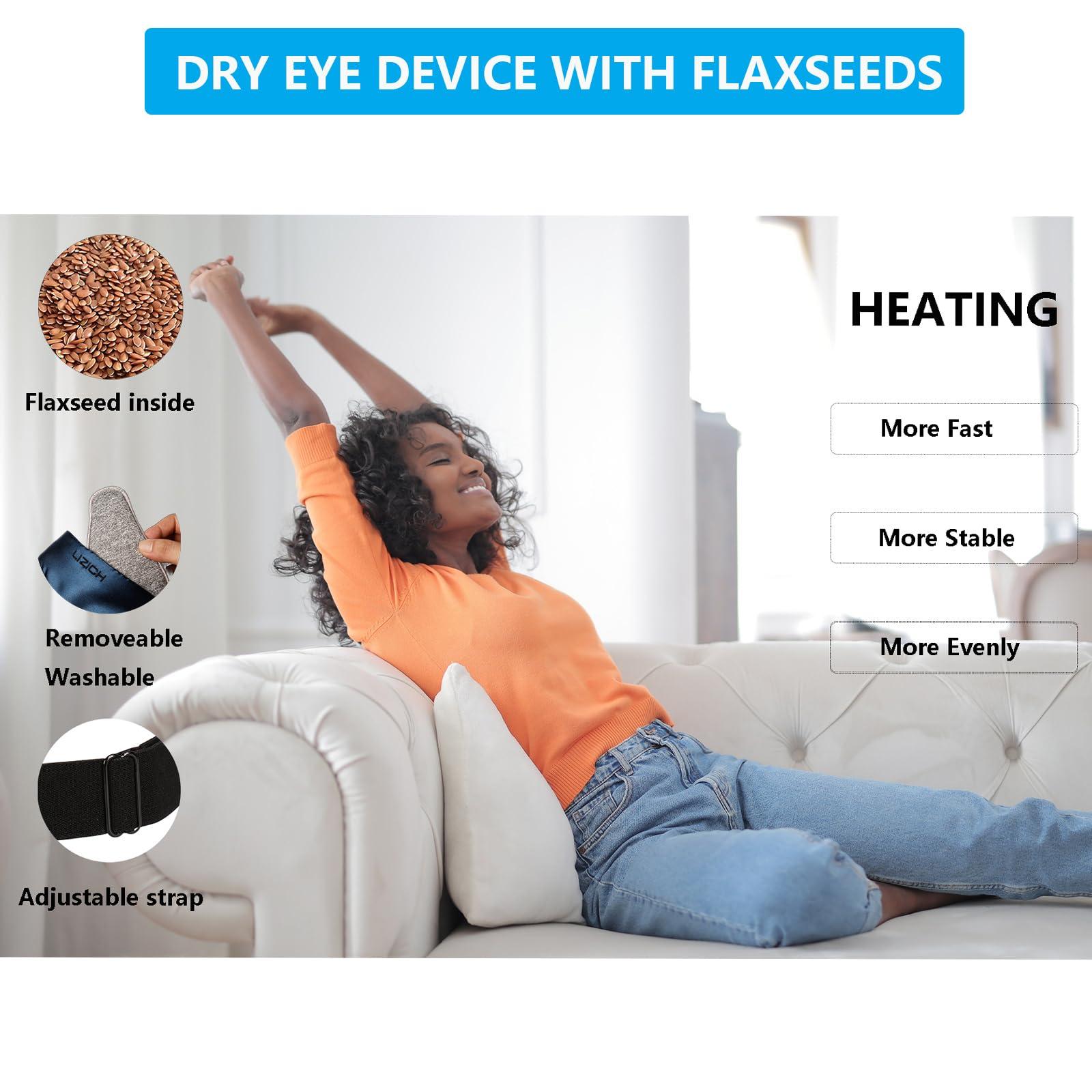 LIZICH Heated Eye mask and Eye Steamer with mosit Heat for Dry Eyes,Stye